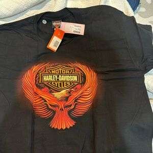 Black Harley Davidson short sleeve tee shirt